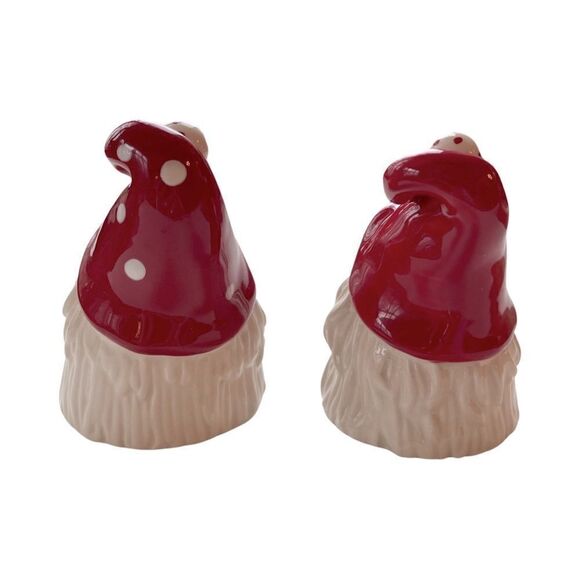 Blue Sky Holiday Christmas Gnomes Salt & Pepper Set New in Box - Picture 5 of 12